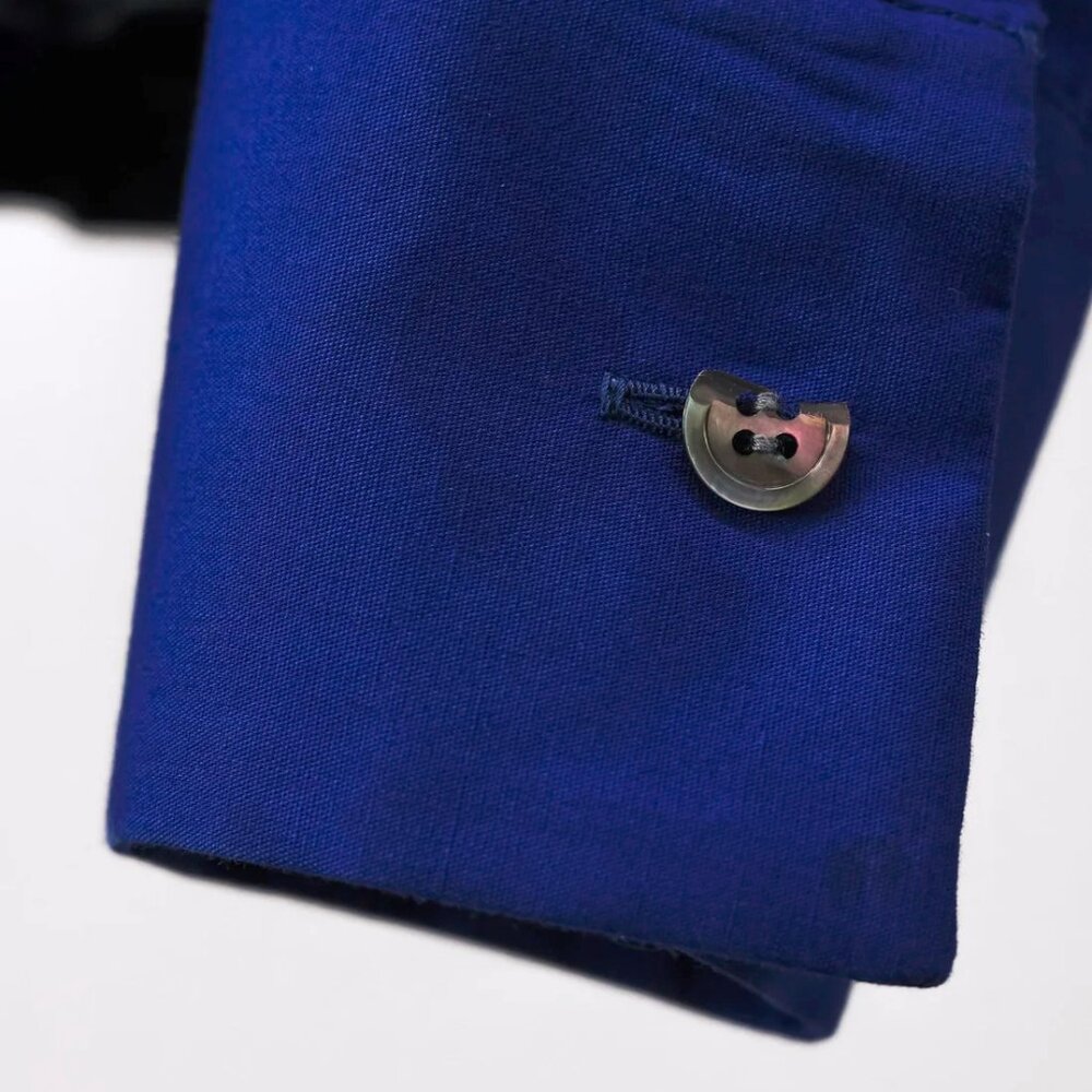 Sacai Luck SS/15 Blue Drawstring Button Up Shirt - Picture 9 of 13